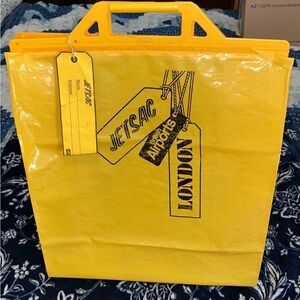 Vintage "JETSAC" plastic carry bag from British Airports Authority